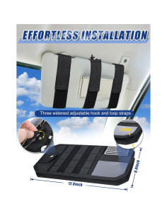 Organizador de Visera Solar Molle Telawsfun 32.5x17.5cm Negro 2