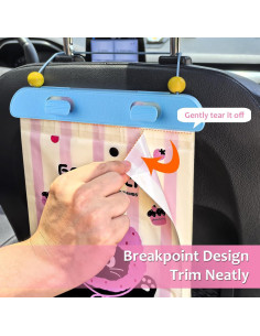 Bolsa de Basura Desechable para Auto Accmor 20 Pcs Rosa 2