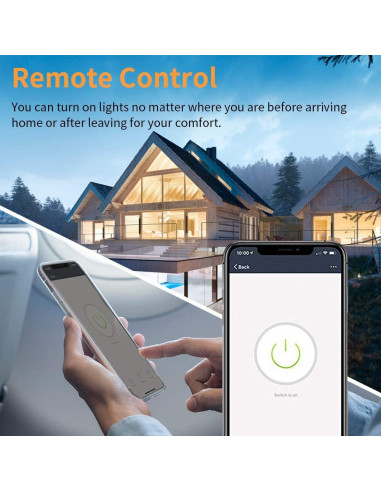 Interruptor de Luz Inteligente WiFi Bekca 2 Pack con Alexa