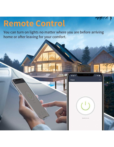 Interruptor de Luz Inteligente WiFi Bekca 2 Pack con Alexa