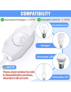 Atenuador Enchufable Meonum 150W para Luces LED y CFL 2