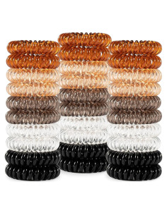 Coletas en Espiral 40Pcs - Sujetadores de Cabello Neutros