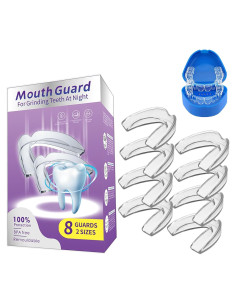 Protector Bucal Nocturno Reutilizable Feisina - Paquete de 8