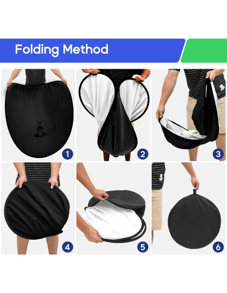 Fondo de Pantalla Plegable RGTBANWPN 145 cm Doble Cara B/N Fondo de Pantalla Plegable RGTBANWPN 145 cm Doble Cara B/N