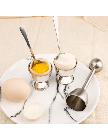 Juego Cortador de Huevos Acero Inoxidable Forkmannie 5 Piezas