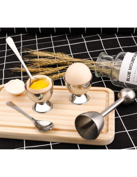 Juego Cortador de Huevos Acero Inoxidable Forkmannie 5 Piezas