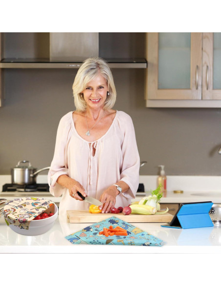 Envolturas de Cera de Abeja Reutilizables BYTTME - 9 Piezas