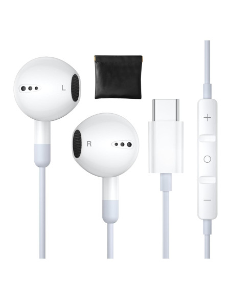 Auriculares USB C ZENIPER con micrófono y control de volumen Auriculares USB C ZENIPER con micrófono y control de volumen