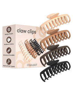 Ganchos para Cabello Grueso FRAMAR - Acabado Mate Antideslizante