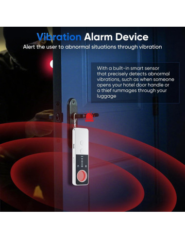 Detector de Cámara Oculta DQKK G007 con Alarma y Luz LED