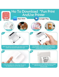 Impresora de Etiquetas Mini MXiiXM Portátil Bluetooth Verde 2