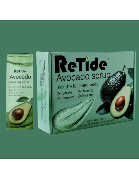 Exfoliante Corporal de Aguacate Retide - 20 Sachets de 10g