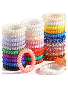 32 Piezas Sujetadores de Cabello Espirales DealEachDay Colores