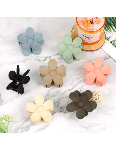 Clip de Garra de Flor 7 Piezas Vivinin para Cabello Grueso