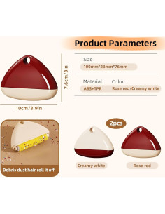 Rodillo Quitapelusas Lavable SHBLOMK 2 Pcs Mini Reutilizable 2