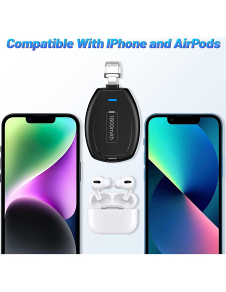 Cargador Portátil Mini Llavero SHENMZ para iPhone - Emergencia