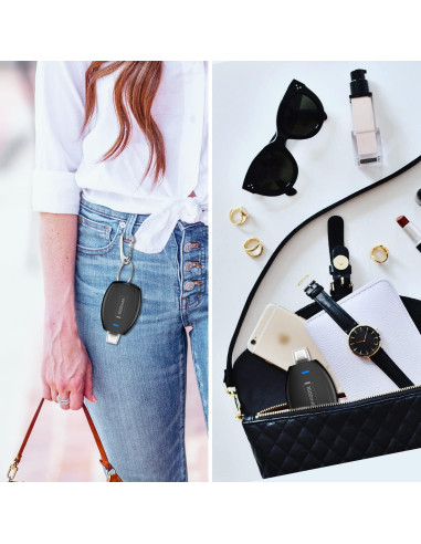 Cargador Portátil Mini Llavero SHENMZ para iPhone - Emergencia