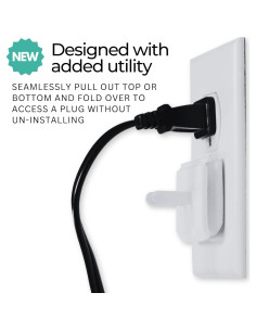 Cubiertas de Enchufe Doble Blancas Infant Tree - Paquete de 10 2