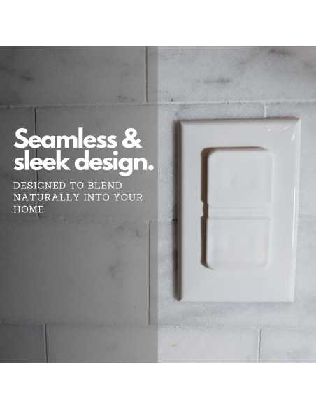 Cubiertas de Enchufe Doble Blancas Infant Tree - Paquete de 10