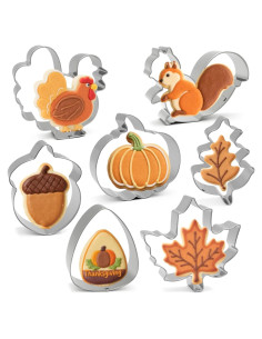 Juego de Cortadores de Galletas YomiFamily 7Pcs Otoño