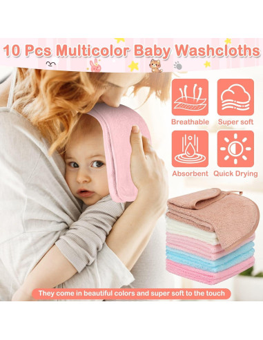 Toallas con Capucha para Bebés Sublaga - 15 Piezas Suaves y Absorbentes