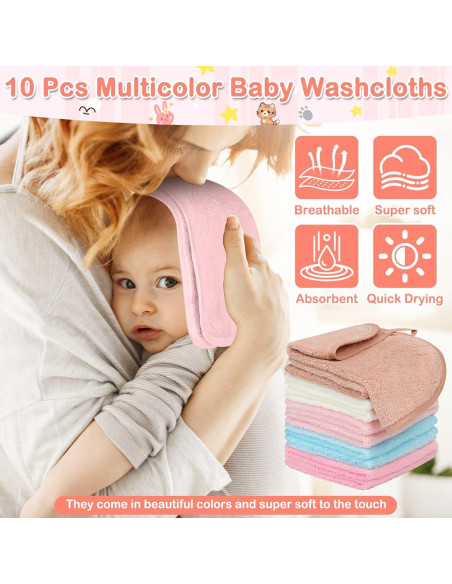 Toallas con Capucha para Bebés Sublaga - 15 Piezas Suaves y Absorbentes