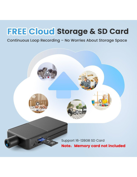 Cámara de Seguridad Mini 4K Stenrital Inalámbrica con Batería 8h Cámara de Seguridad Mini 4K Stenrital Inalámbrica con Batería 8h