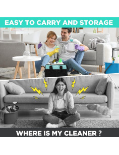 Limpiador a Vapor de Mano HAUSHOF 1200W 0.45L 11 Accesorios 2