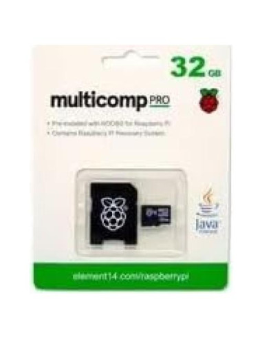 Tarjeta MicroSD 32GB multicomp PRO con NOOBS para Raspberry Pi