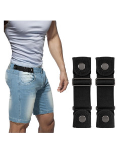 Cinturón Elástico Sin Hebilla BELTROAD Ajustable Unisex Negro