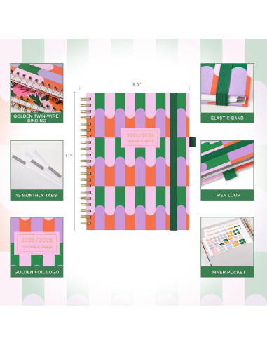 Planificador Académico And Per Se 2025-2026 para Maestros A4