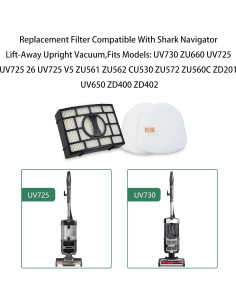 Filtro de Reemplazo Ymimi UV730 para Aspiradora Shark 2