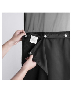 Forro de Tela Snap-in Barossa Design 178x137 cm Negro