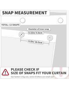 Forro de Tela Snap-in Barossa Design 178x137 cm Negro 2