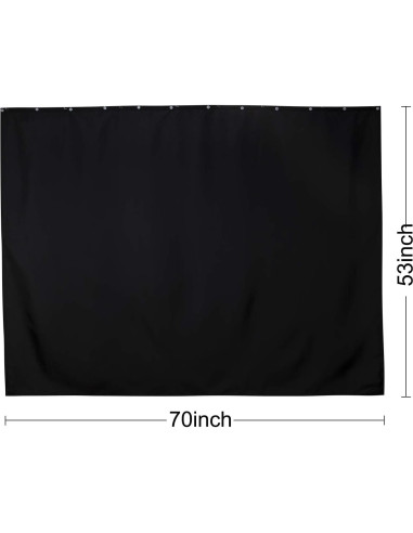 Forro de Tela Snap-in Barossa Design 178x137 cm Negro