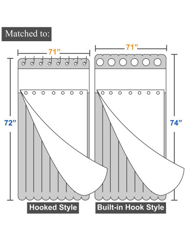 Forro de Tela Snap-in Barossa Design 178x137 cm Negro
