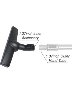 Cabezal de cepillo de aspiradora GHAMADE 30 cm con ruedas 2