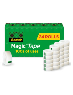 Cinta Mágica Scotch 24 Rollos 1.9 cm x 254 m, Invisible