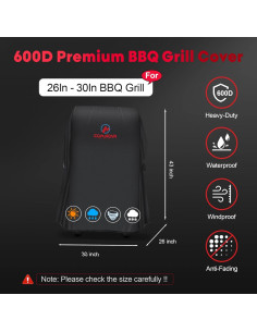 Cubierta para Parrilla Comnova 76 cm Resistente y a Prueba de Agua 2