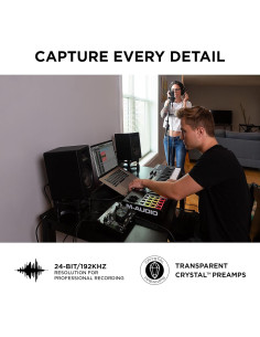 Interfaz de Audio M-Audio AIR 192x8 USB C 2 XLR 24-bit/192kHz 2