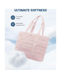 Bolsa de Pañales LOVEVOOK Rosa Impermeable 15.6" con Cambiador 2