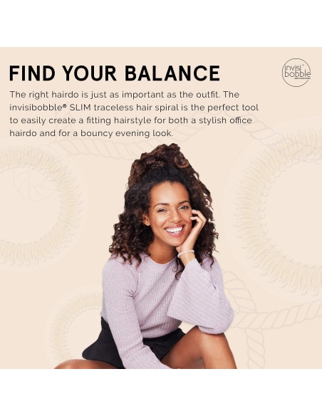 Invisibobble SLIM Paquete de 3 - Accesorios para Cabello Dorado