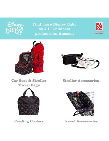 Almohadilla Cambiadora Portátil Disney Baby J.L. Childress - Negro