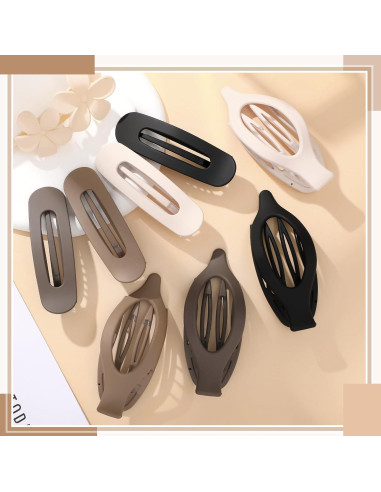 10 Clips de Pelo Planos Franceses ProSuites - Antideslizantes