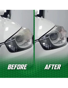 Kit de Restauración de Faros Turtle Wax FG7606, Limpieza y Sellado 2
