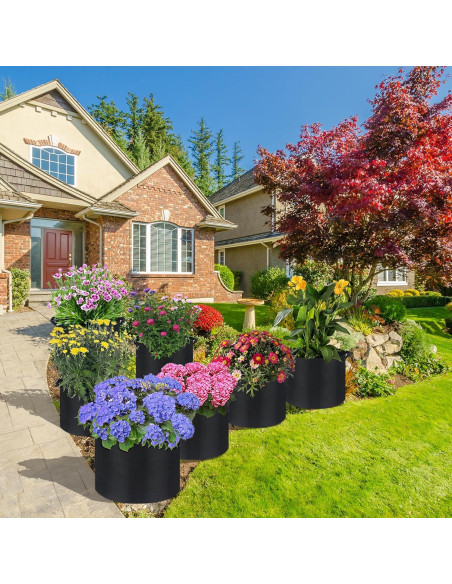Paquete de 7 bolsas de cultivo de tela 15 galones ANYWELL