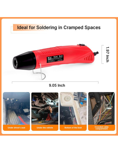 Kit de Conectores de Cable Kuject 820PCS con Pistola de Calor