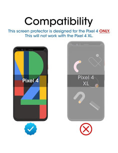 Protector de Pantalla de Vidrio Templado amFilm para Google Pixel 4 - Paquete de 3 2