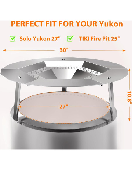 Deflector de Calor Uniflasy para Solo Stove Yukon 1.0 y 2.0