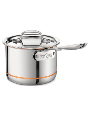 Cacerola All-Clad 2 Cuartos Acero Inoxidable 5 Capas Cobre